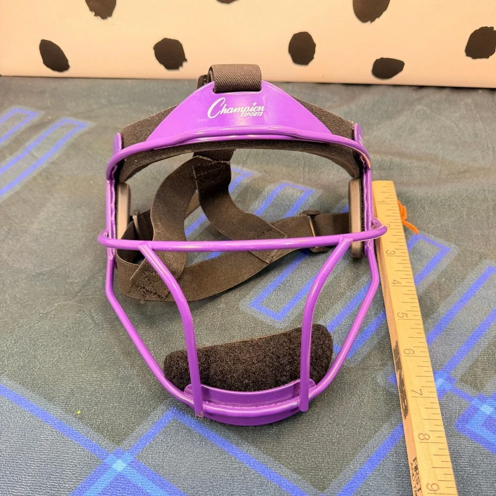 Champion Sports Fielders Mask Youth Purple Softball Protective Face Guard